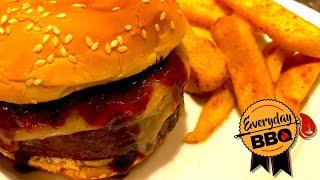 Smoked BBQ Burgers Smothered in BBQ’d Onions - Grilla Grills Sauce/Rub Product Review - Everyday BBQ