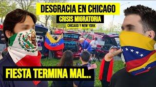 “DESDICHA EN CHICAGO” VENEZOLANOS terminan MAL ante LA FURIA de un MEXICANO