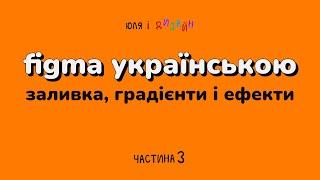 Figma українською | Все про заливку, обводку, градієнти та ефекти фігур у Фігма