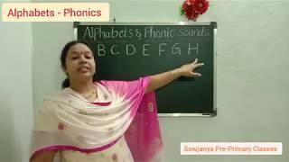 Phonic Sounds | English Basic Alphabets & Phonic Sounds for kids | Sowjanya Pre - Primary Classes