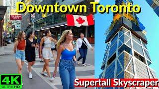 【4K】TALLEST SKYSCRAPER IN CANADA | DOWNTOWN TORONTO WALKING TOUR