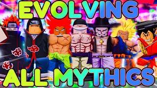 I SPENT 24 HOURS EVOLVING ALL THE MYTHIC UNITS - Anime Reborn Roblox