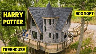 MAGICAL HARRY POTTER TREEHOUSE! 2-Story 600sqft Tiny Home Treehouse!