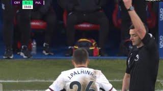 Tyrick Mitchell red card vs Fulham | Crystal Palace vs Fulham | 0-1 |