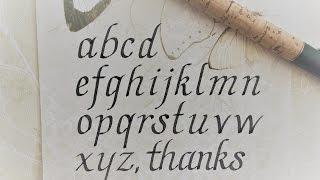 how to write in calligraphy - italic letters for beginners =)