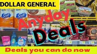 Dollar General Any Day Deals great paper product deals plus food deals