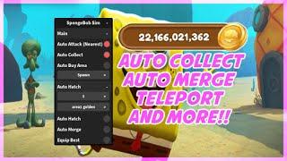 SpongeBob Simulator Script Hack • Auto Farm • Auto Merge And More [Roblox]