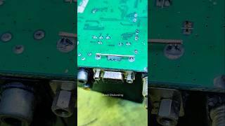 How to remove VGA Connector #old #tech #desoldering #tips #connector #VGA #creative  #idea #shorts