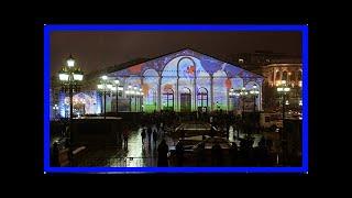 Breaking News | WATCH Moscow's Manege Exhibition Hall Turn Into Canvas for Hero City Light Show