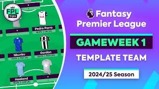 FPL GW1 DRAFT: Template Team | Most-Selected Gameweek 1 Picks | Fantasy Premier League 2023/24 Tips