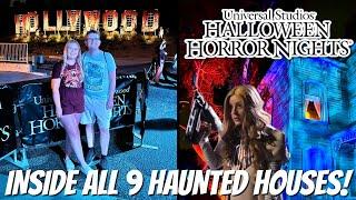 Halloween Horror Nights 2024 - INSIDE ALL 9 Houses! Universal Studios Hollywood