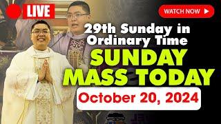 SUNDAY HOLY MASS LIVE TODAY - 4:00 AM Sunday OCTOBER 20, 2024 || 29th Sunday in Ordinary Time