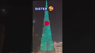 Pakistan vs other countries flags on Burj khalifa #shortsvideo #burjkhalifa