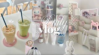 Daily vlog6am morning routine, student diaries, cute café hopping, how I study Korean,making matcha