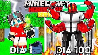 🟥SOBREVIVÍ 100 DÍAS como BEN 10 en Minecraft HARDCORE!