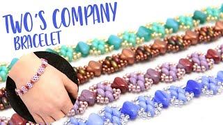 Two's Company Easy Beaded Bracelet Tutorial - How to make Jewlery