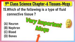 Tissues Class 9 MCQs Questions with Answers | Tissues MCQ Class 9 Science Chapter 6