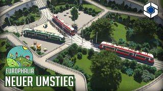 Neuer Umstieg für die Straßenbahn-Linie im Kreisverkehr in Cities Skylines 2! | Europhalia 79