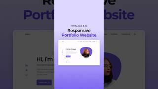 Responsive Portfolio Website HTML CSS JavaScript