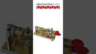 Morse Code Key: Vibroplex / semi-automatic - how it works #morsecode #Morsekey #morse #Vibroplex