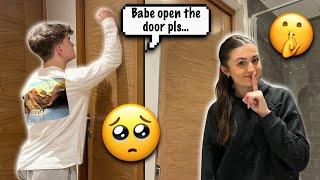 Starting An Argument And Then LOCKING MYSELF In The Bathroom! *PRANK*