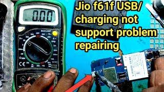 Jio f61f charging problem repairing karna sikhen"charging USB problem #mesona