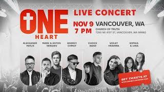 VANCOUVER, WA – новый концерт ONE HEART от Double Joy Music /  7 PM, NOVEMBER 9