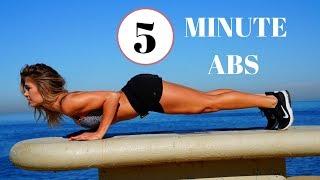 5 MINUTE ABS #2  | Total Body HIIT Ab Workout With Coach Krystal