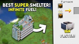 Minecraft BEST Super Smelter Tutorial - 5k At Once - 364,000 P/H!