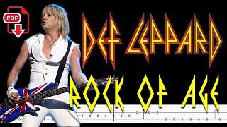 Def Leppard - Rock Of Age ( Bass Line & PDF ) By @ChamisBass #defleppardbass #chamisbass