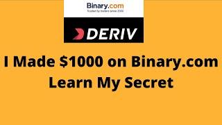 I Made $1000 on Binary Option, Learn My Secret