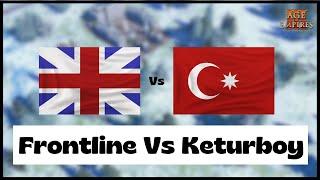 Age of Empires 3- British Vs Ottoman | Frontline Vs Keturboy | Aoe3 DE | 1v1 Pro Game | 4K