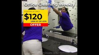 SUPER OFFER | Office Cleaning Weekly - Starting at $120 1,000 OR LESS