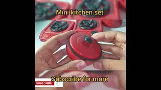 Diy unboxing Amazing miniature kitchen set ||#minikitchenset #cookwareset #shortsvideo #dolliyon