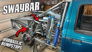 Ranger Prerunner Build EP5: Big Swaybar and Hydraulic Bumpstops! + Fuel Cell Mounted