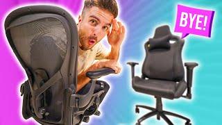 Adiós SILLAS GAMING  Hola SILLA ERGONÓMICA - HERMAN MILLER AERON