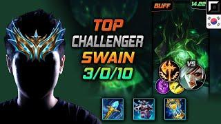 Swain Top Build Rylai's Crystal Scepter Conqueror - LOL KR Challenger Patch 14.22