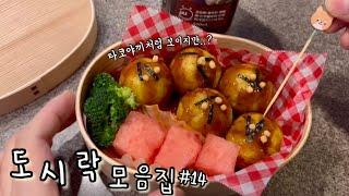 일본 도시락 모음집  #14 타코야끼팬 활약 감자야끼, 오니기라즈, 영양 가득 계란말이