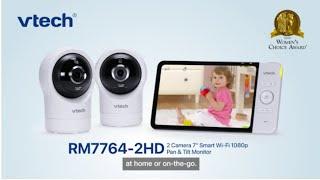 RM7764-2HD 7" Wi-Fi Remote Access Video Baby Monitor with 1080p HD video quality, Pan & Tilt Camera