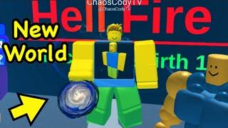 *NEW WORLD* Update in Roblox UNIVERSE LIFTING SIMULATOR!