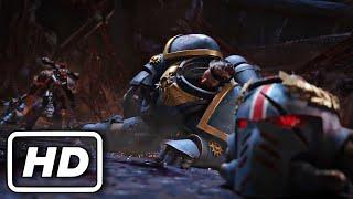 Chaos Marine Destroys Space Marines - Warhammer 40K | 4K Fight Scene (2023)