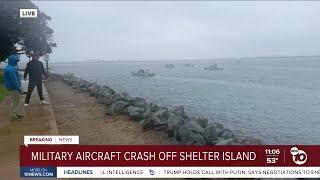 Military aircraft crashes in water off Shelter Island