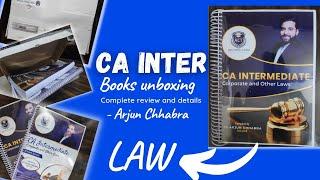 CA Inter LAW Books Unboxing | @LawMaven Arjun chhabra sir | Books review and complete information