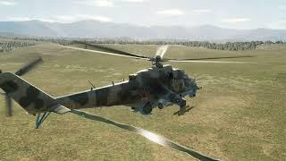 DCS World.Ми-24П.Взлет и стрельба.