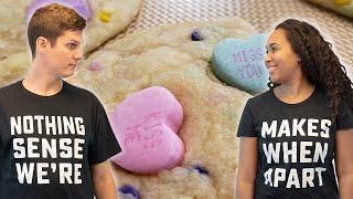 Super Easy Valentine's Day Dessert Conversation Heart Valentine Cookies Recipe: The Shar & Joe Show