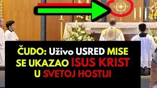 Uživo USRED MISE snimljen ISUS KRIST U Svetoj Hostiji