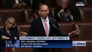 Leader Jeffries Floor Remarks in Opposition to the Republican Spending Bill