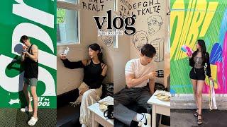 [vlog] 일상 브이로그 | 데일리룩 | 이태원 피자맛집 |  칼트칼터칼트 | 밥집 추천 | 잇다제과 나들이 | 커플이 즐기는 첫 워터밤🩵 | 데이트 • soonim