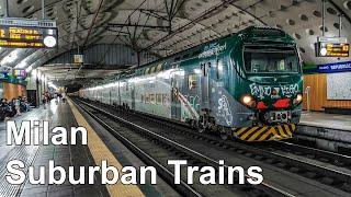  Suburban Trains in Milan (Trenord) (Passante) - Treni suburbani a Milano (4K) (2020)