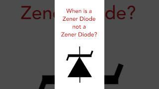 When is a Zener diode not a Zener diode #Zenerdiode